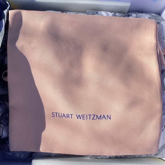 Stuart Weitzman Barelythere Squarehigh Platform Sandal in Hot Pink Multi - Picture 9 of 9